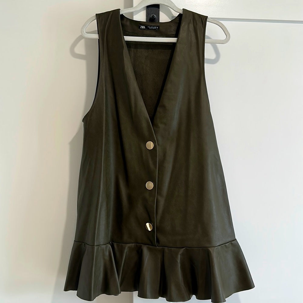 Zara olive green dress